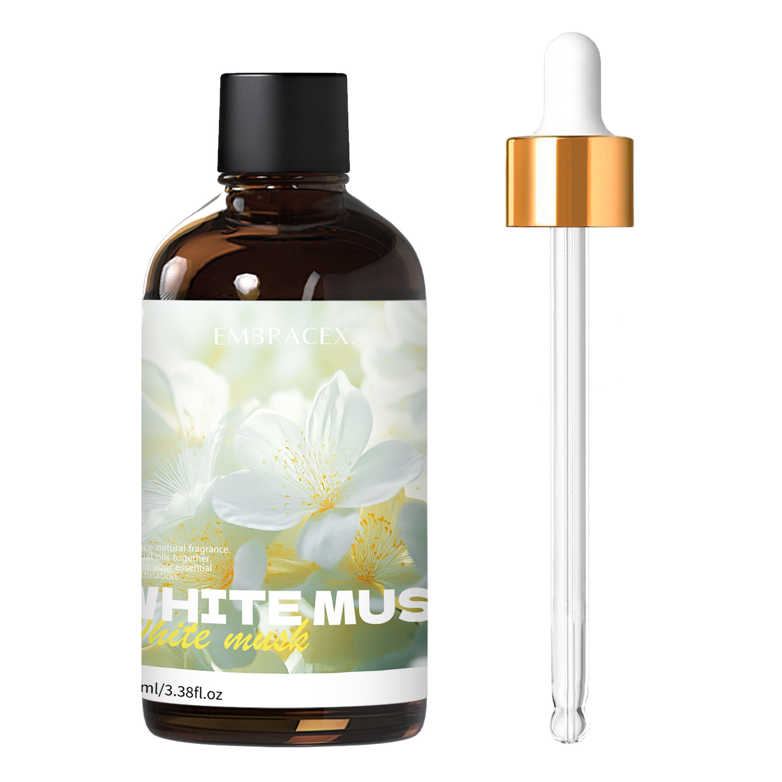 Candle Supplies Essential Oils - น้ำมันหอมระเหยจากพืชธรรมชาติไวท์มัสค์ 100 มล. สำหรับเครื่องกระจายกลิ่น, อุปกรณ์ในรถยนต์, โครงการ