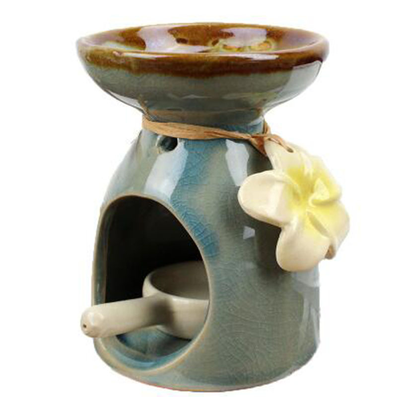 Candle Supplies Essential Oils - เซรามิคตะเกียงน้ำมันหอมดอกไม้ตกแต่ง Aroma Burner โคมไฟสปาโยคะ Hotel Supply