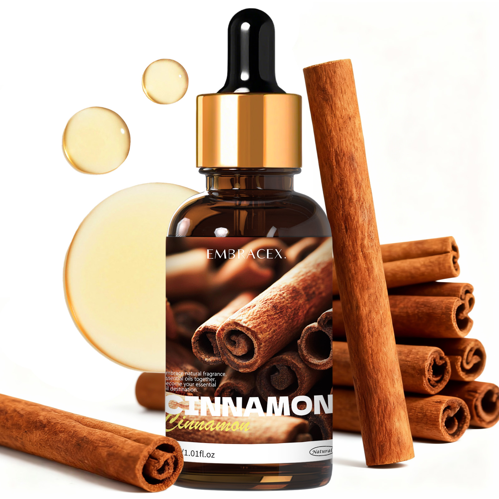 Candle Supplies Essential Oils - น้ำมันหอมระเหยจากพืชอบเชย 30 มล. อุปกรณ์ในรถยนต์, สำหรับเครื่องกระจายกลิ่น, โครงการ