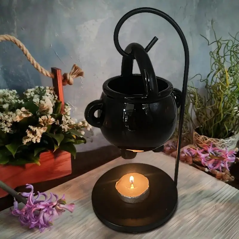 Candle Supplies Essential Oils - เตาเผาน้ำมันหอมระเหยแบบแขวน รูปทรงหม้อคาลดรอน ของตกแต่งบ้าน อุปกรณ์สำหรับแม่มด ใช้กับน้ำมันหอมระเหย ธูป