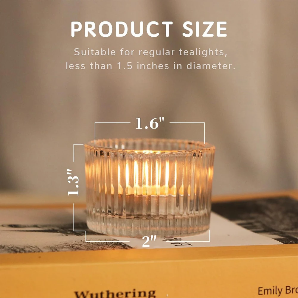 ที่วางเทียนทีไลท์แบบใส 6/12 ชิ - Candle Glass Supplies บทวิจารณ์และราคา