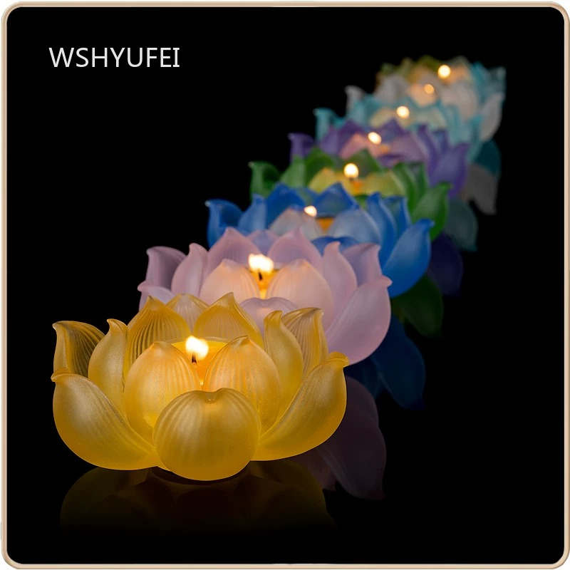 เชิงเทียนแก้วรูปดอกบัว ฐานวางเ - Candle Glass Supplies บทวิจารณ์และราคา