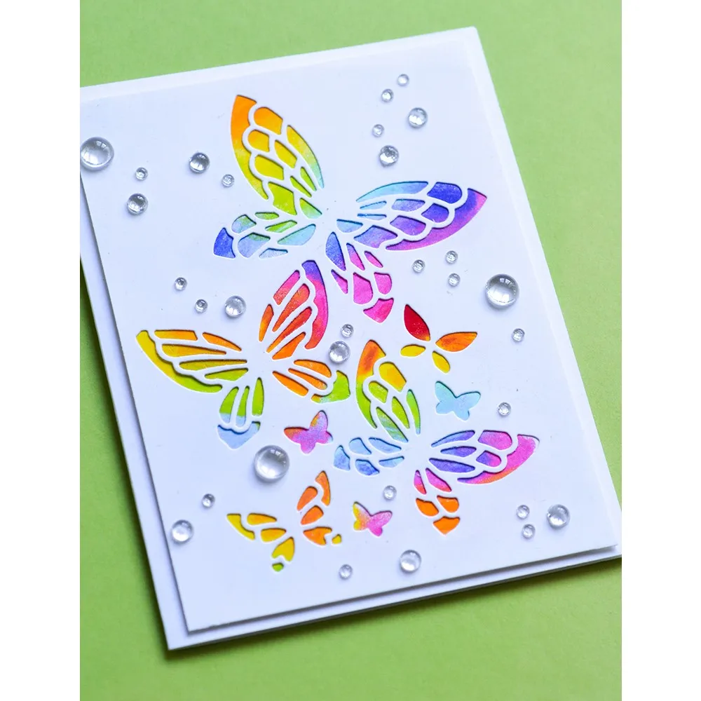 Stained Glass ผีเสื้อตัดโลหะตา - Candle Glass Supplies บทวิจารณ์และราคา