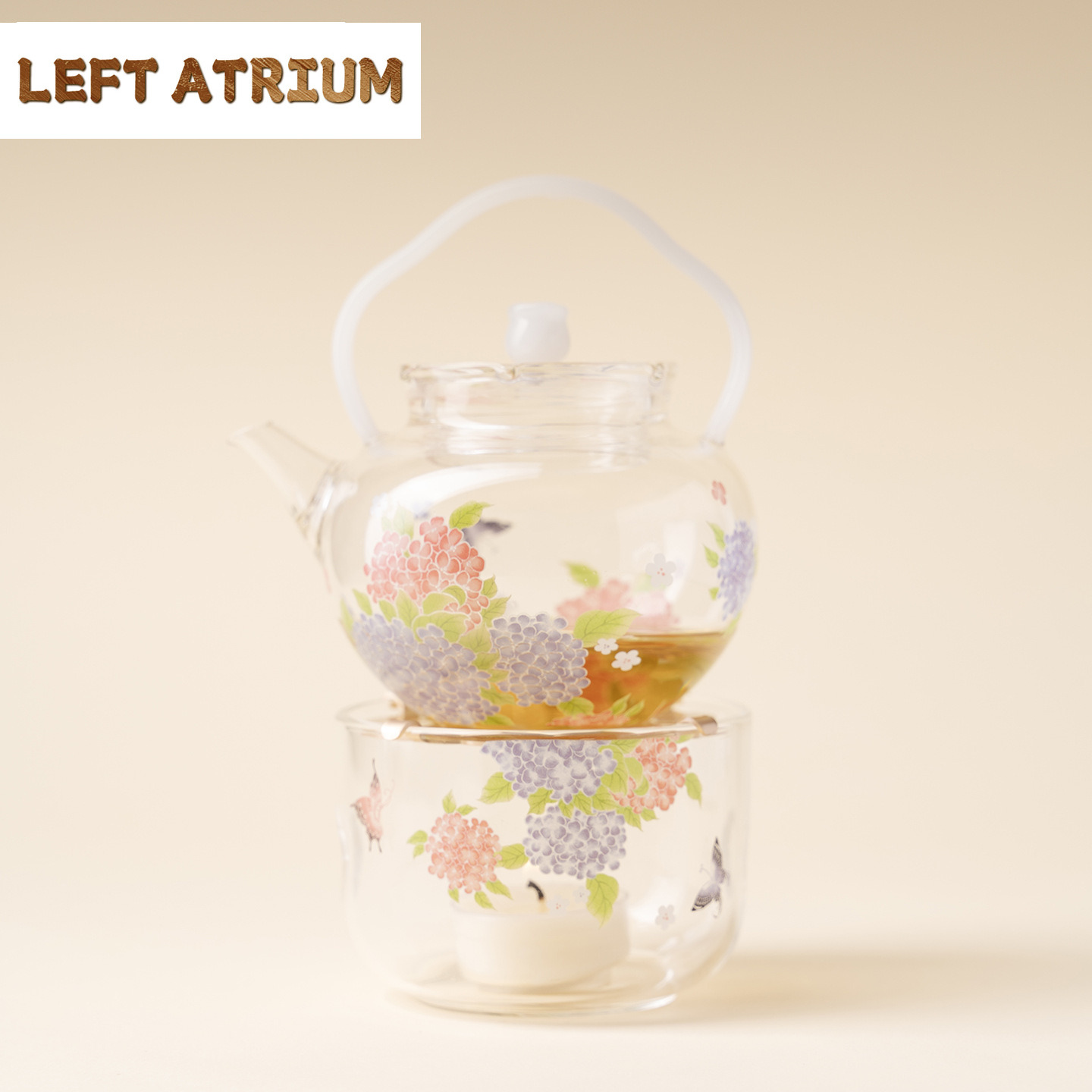 ที่อุ่นชาแก้วทรงผีเสื้อไฮเดรนเ - Candle Glass Supplies บทวิจารณ์และราคา