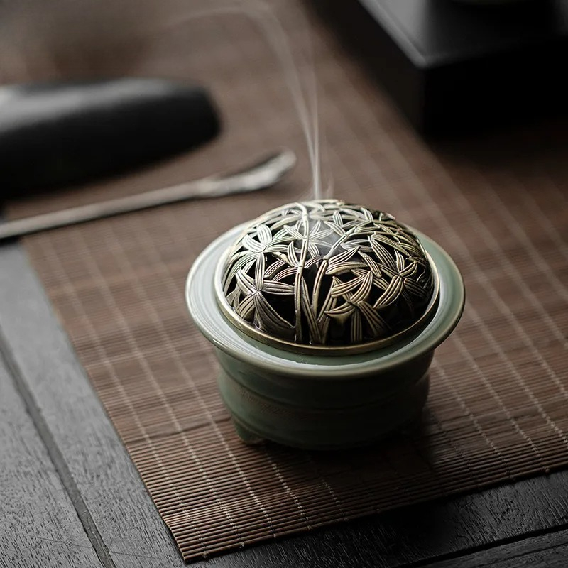 ที่วางธูปเซลาดอน Yue Kiln ดีไซ - Candle Glass Supplies บทวิจารณ์และราคา
