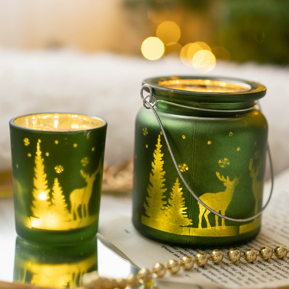 คริสต์มาสElectroplatedเชิงเทีย - Candle Glass Supplies บทวิจารณ์และราคา