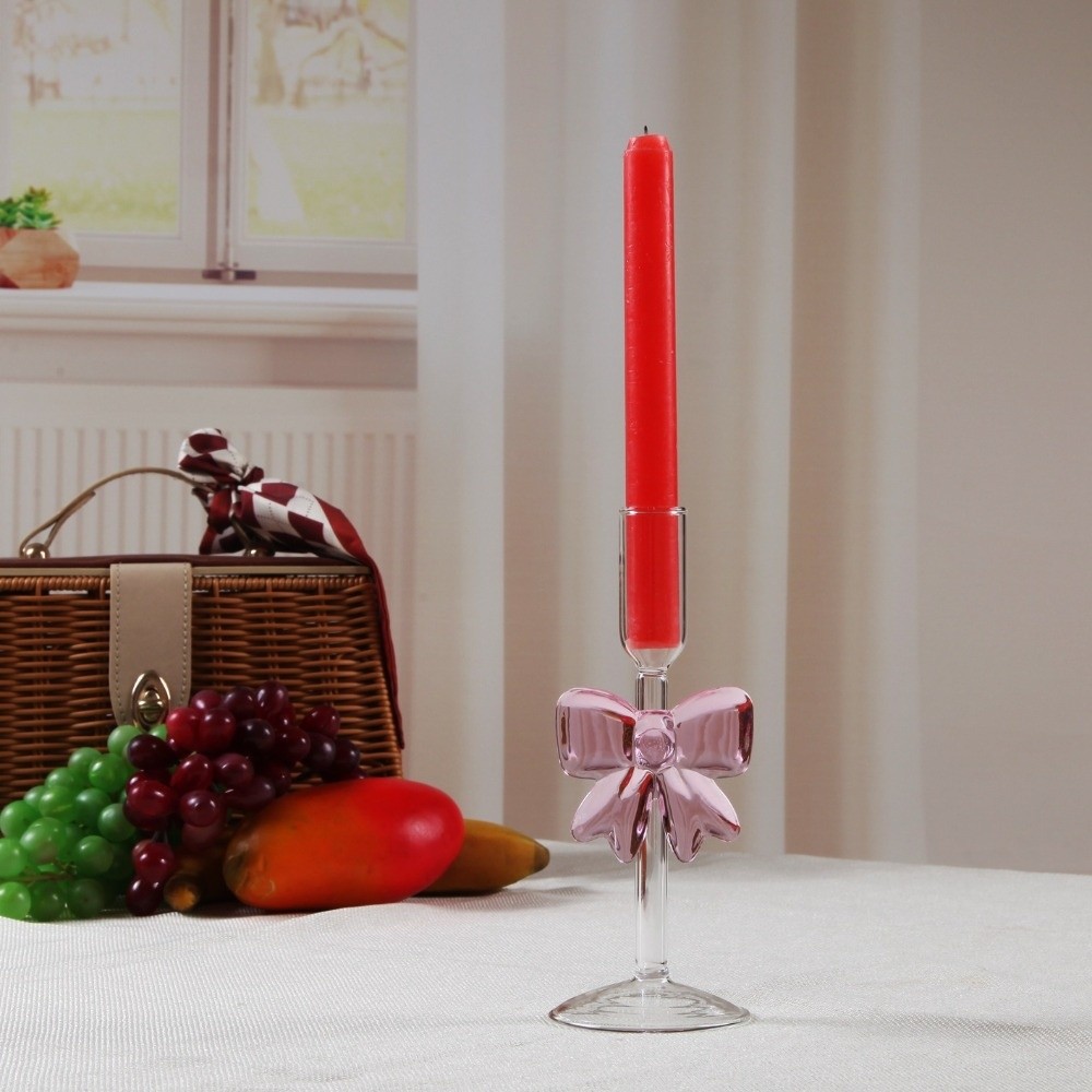 เชิงเทียนแก้วใสทรงสูง อุปกรณ์จ - Candle Glass Supplies บทวิจารณ์และราคา