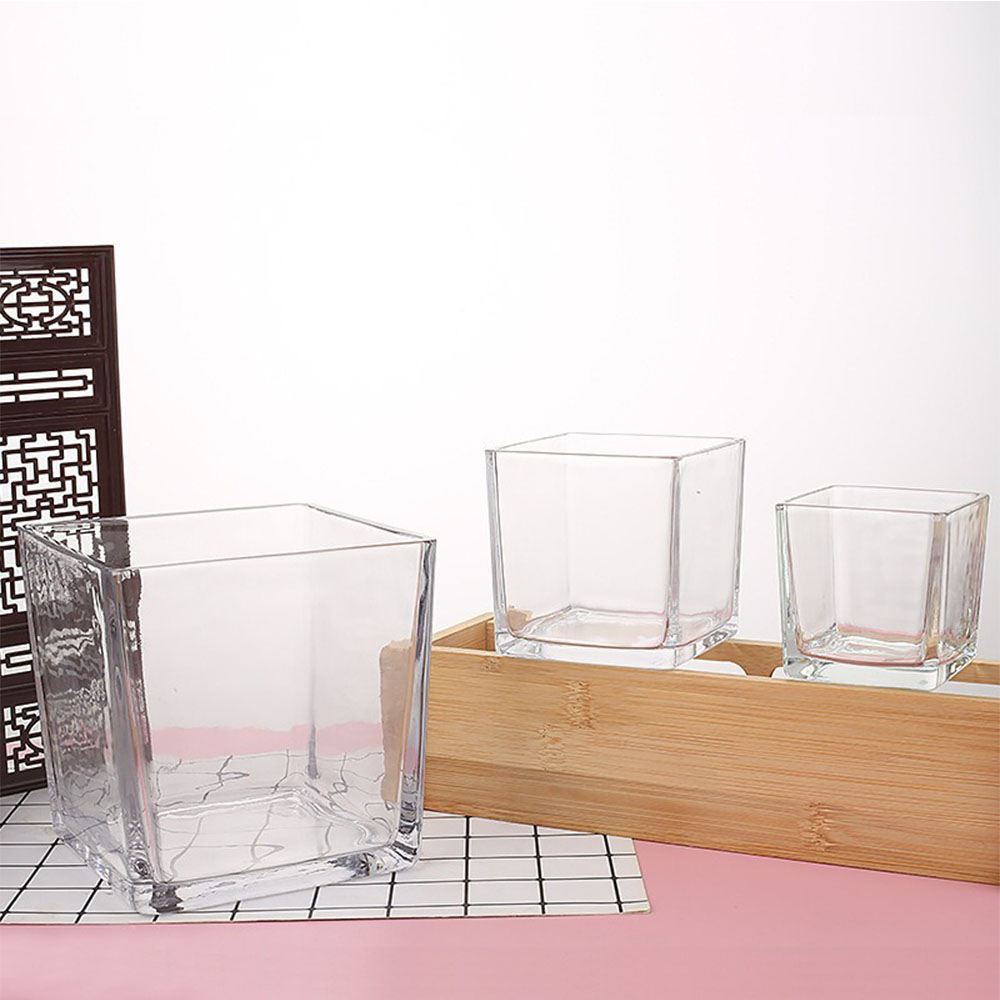เรขาคณิตสแควร์เชิงเทียนธูปทําเ - Candle Glass Supplies บทวิจารณ์และราคา