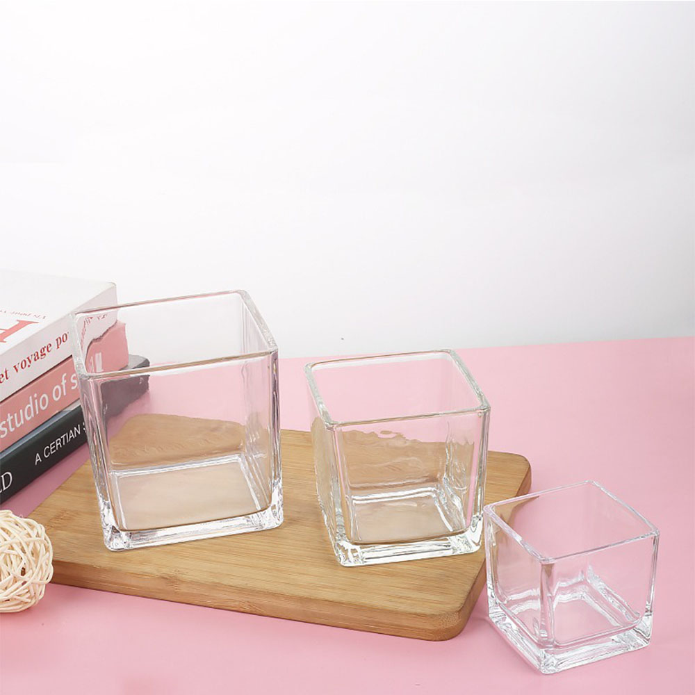 เรขาคณิตสแควร์เชิงเทียนธูปทําเ - Candle Glass Supplies บทวิจารณ์และราคา